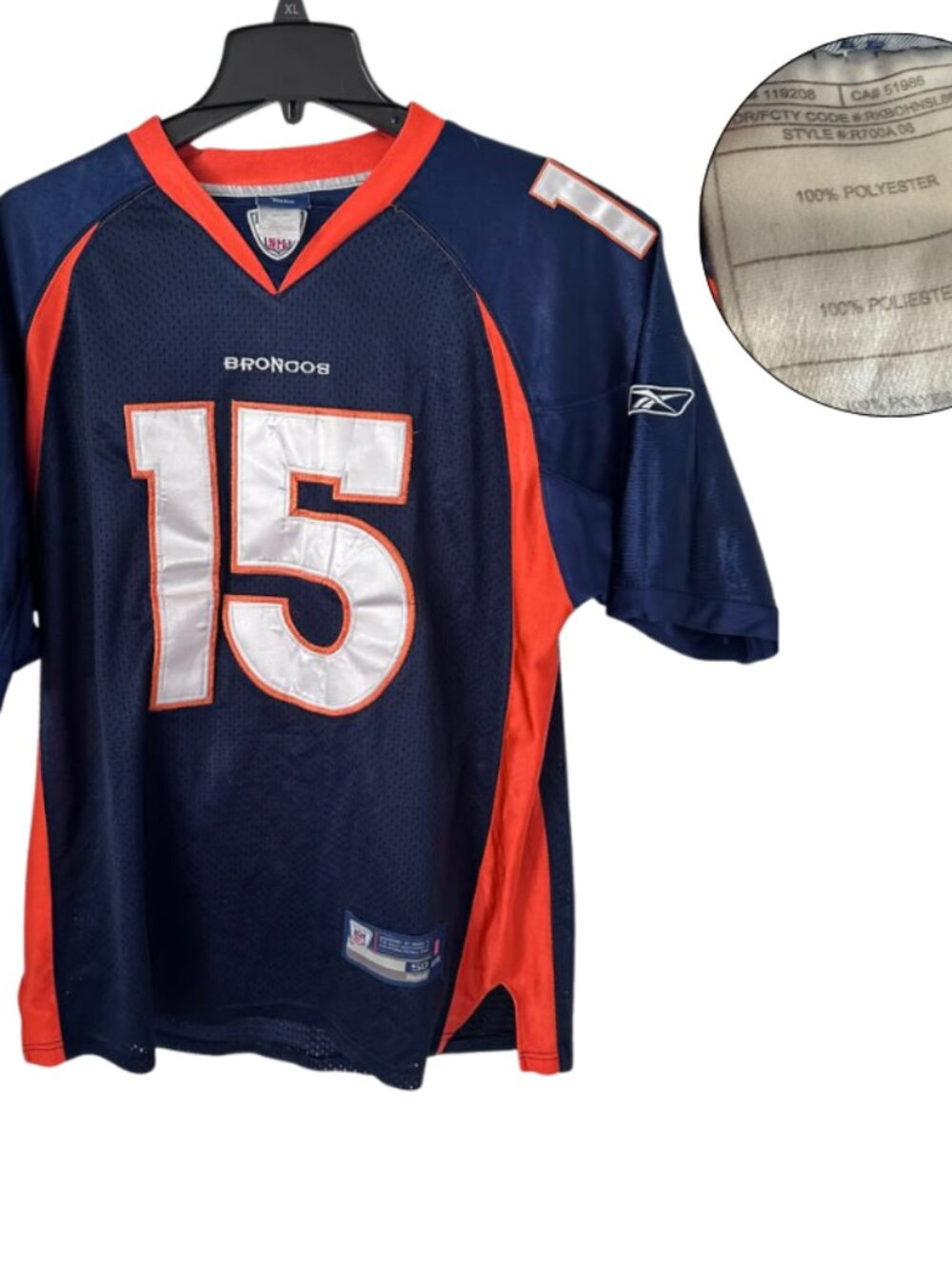 Reebok Broncos Tebow #15 NFL Jersey Mens Medium